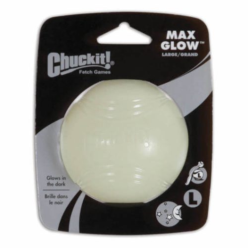 CHUCKIT MAX GLOW FLUORESZKÁLÓ LABDA (L)