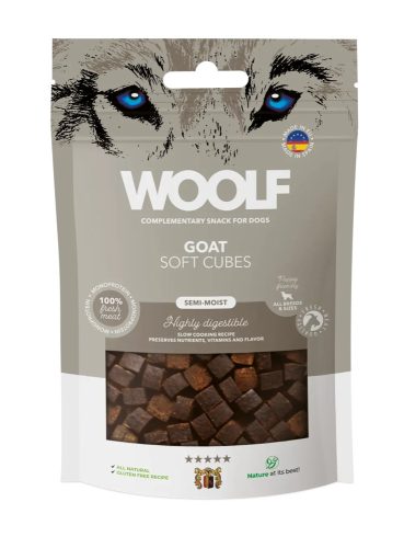 WOOLF FŐTT KECSKEHÚS KOCKÁK MONOPROTEIN 100 G