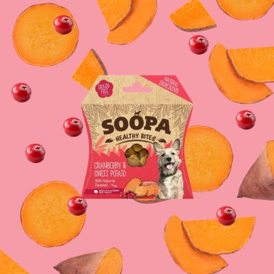 SOOPA HEALTHY BITES - VÖRÖS ÁFONYA ÉS ÉDESBURGONYA 50 G