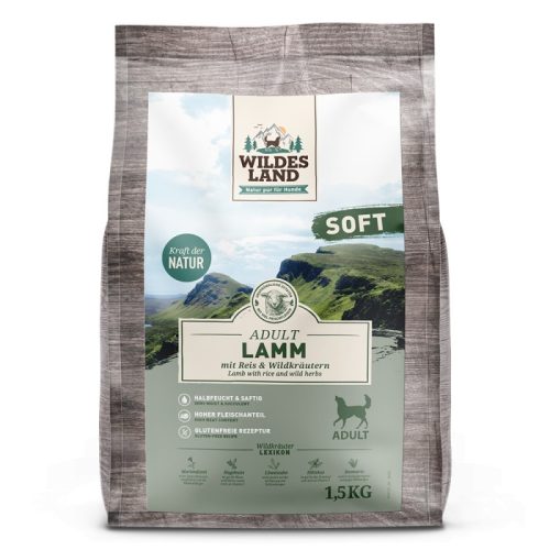 Wildes Land soft szárazeledel bárányhús rizzsel és vadon termő fűszernövényekkel 1,5 kg
