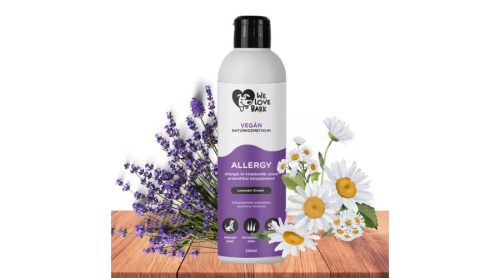 WE LOVE BARK-ALLERGY  Allergia elleni kutyasampon, gyógyhatású prebiotikumos összetevőkkel